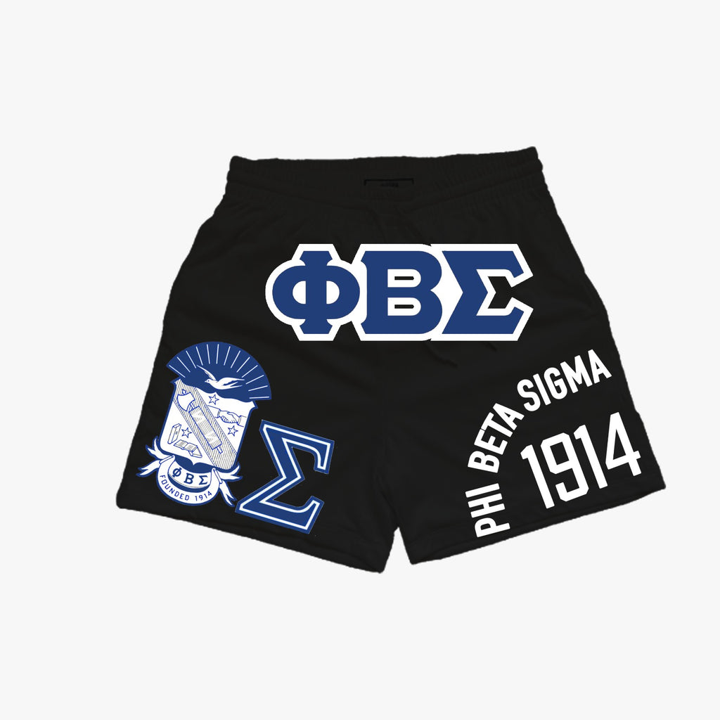 PHI BETA SIGMA MULTI LOGO MESH SHORT