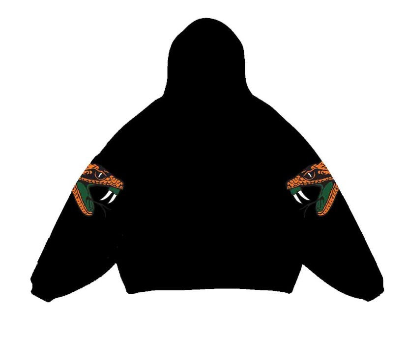 FAMU OVERSIZED LOGO HOODIE | BLACK