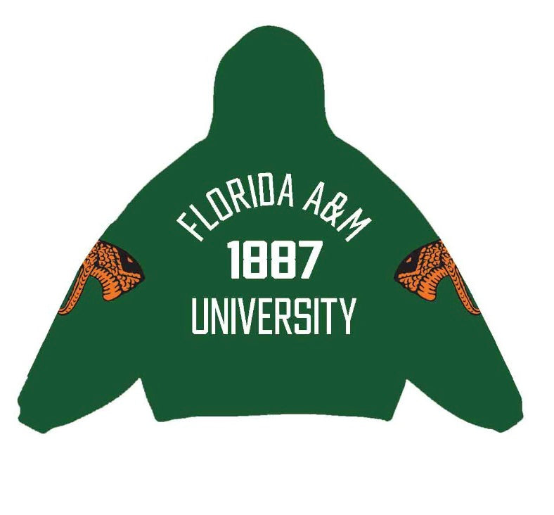FAMU OVERSIZED LOGO HOODIE | GREEN