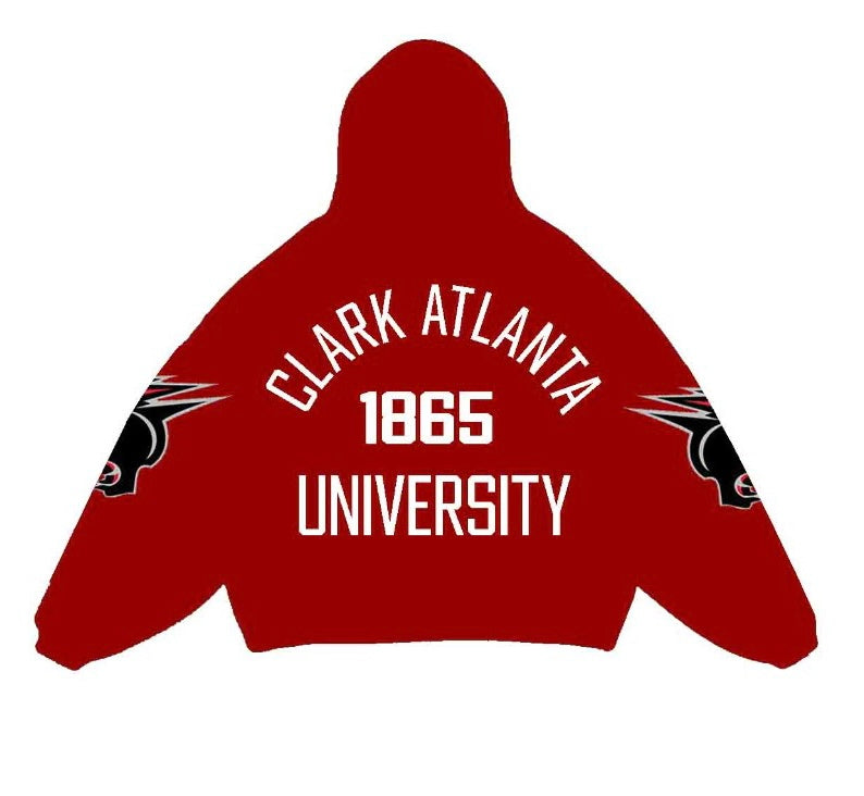 CLARK ATLANTA UNIVERSITY OVERSIZED LOGO HOODIE