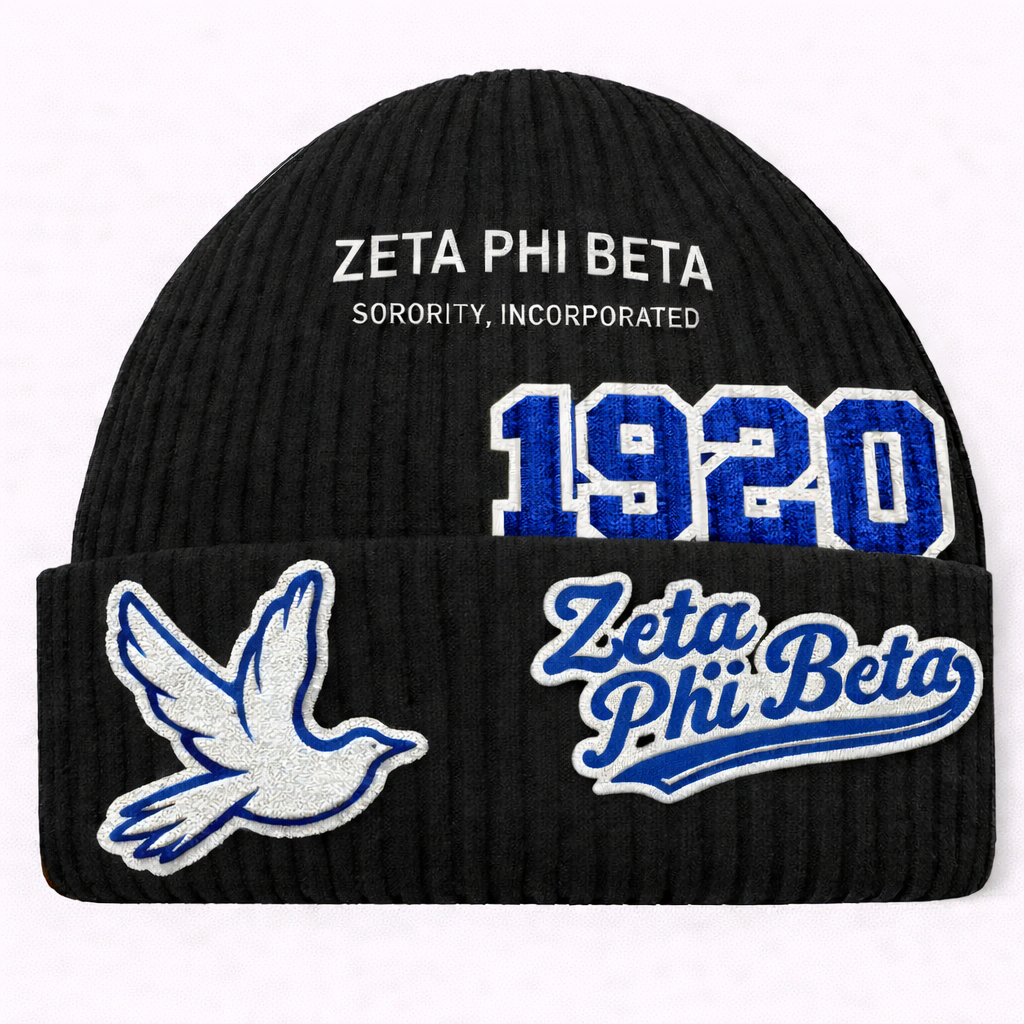 Zeta Phi Beta - Patch Beanie (Pre-Order)