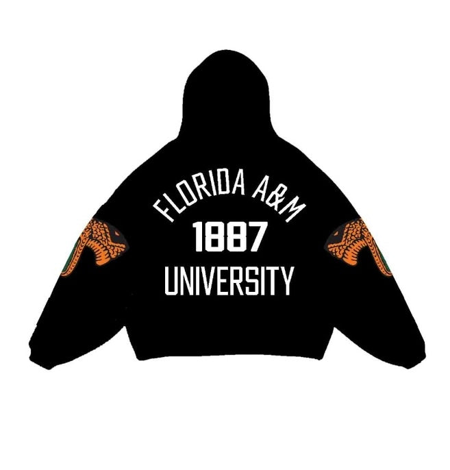 FAMU OVERSIZED LOGO HOODIE | BLACK