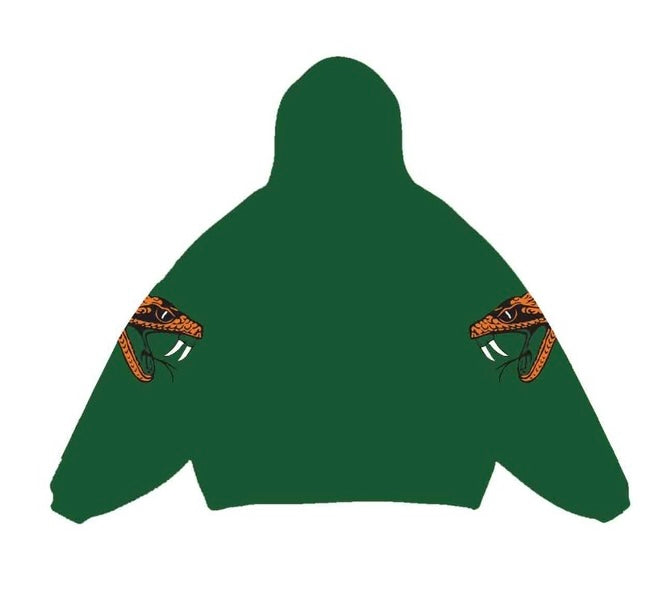 FAMU OVERSIZED LOGO HOODIE | GREEN