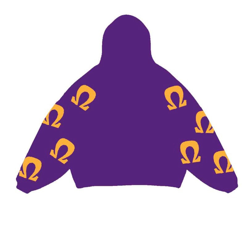 OMEGA PSI PHI OVERSIZED SCRAMBLE HOODIE |