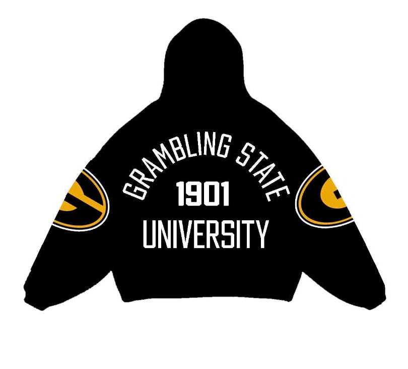 GRAMBLING STATE UNIVERSITY OVERSIZED LOGO HOODIE