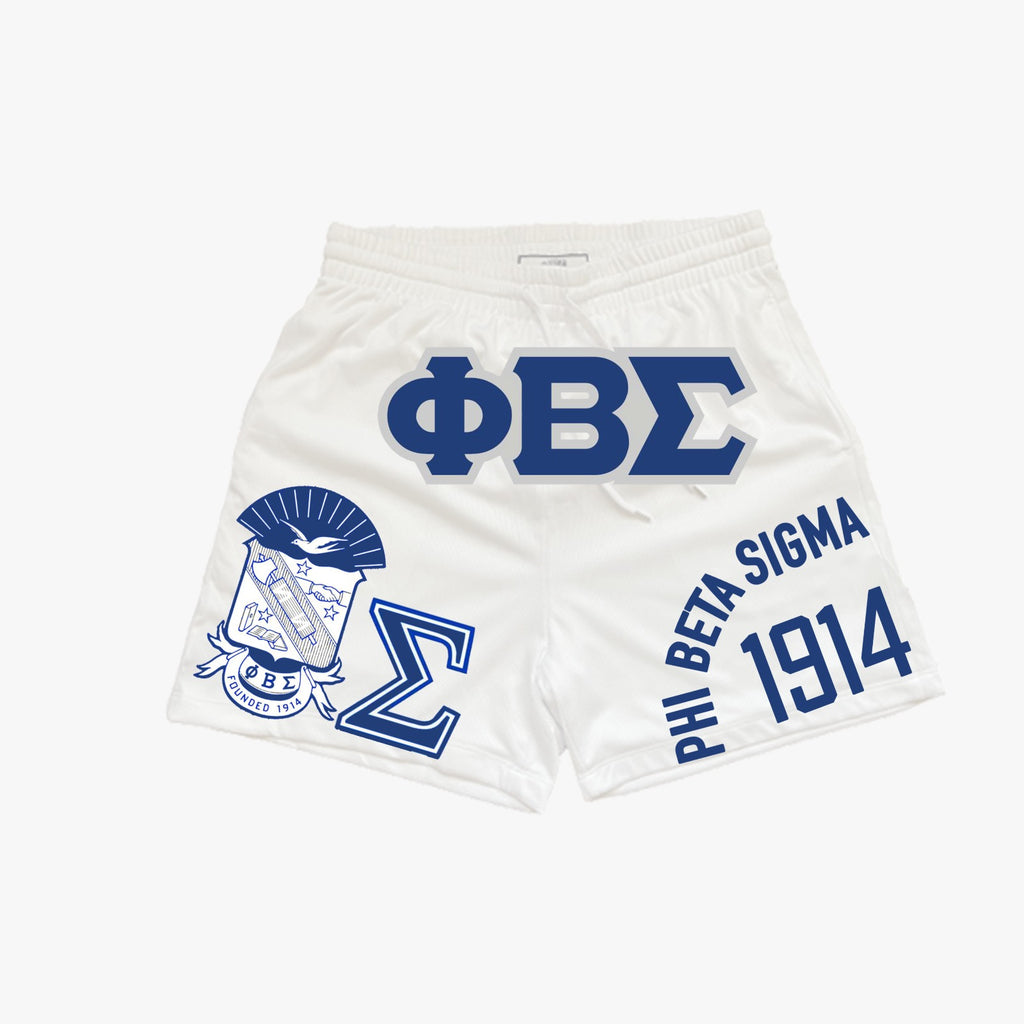 PHI BETA SIGMA MULTI LOGO MESH SHORT